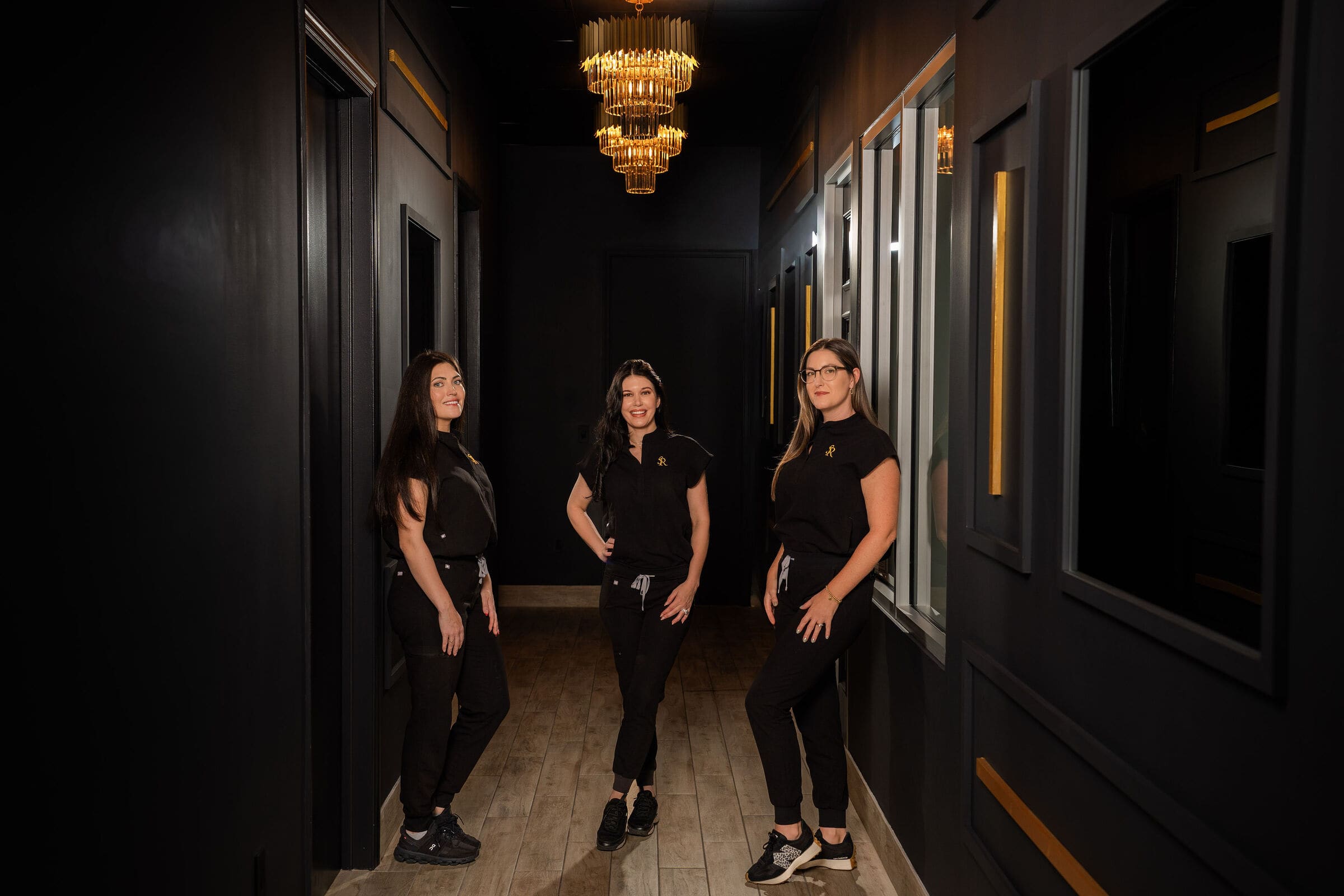 Erica Current, Rachel Coapman and Jayna Baggs, The Skin Room team